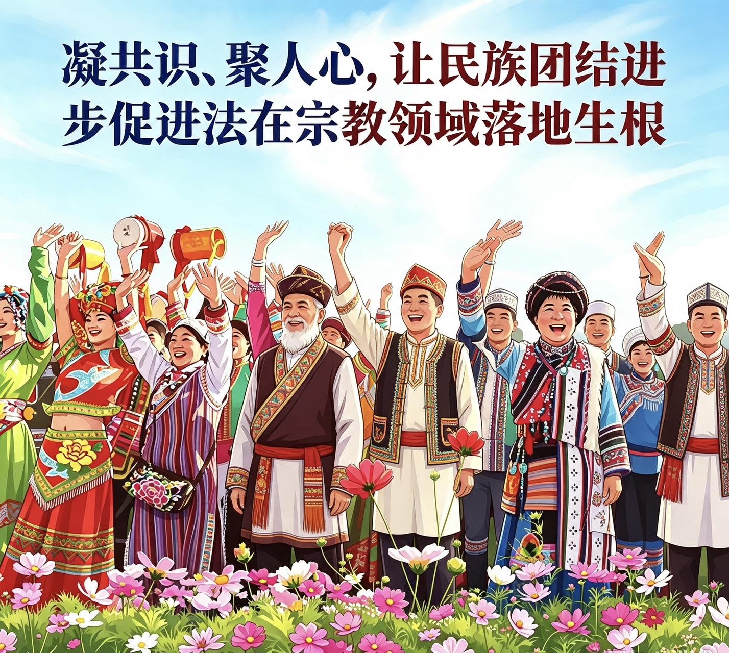 读《凝共识、聚人心，让民族团结进步促进法在宗教领域落地生根》有感
